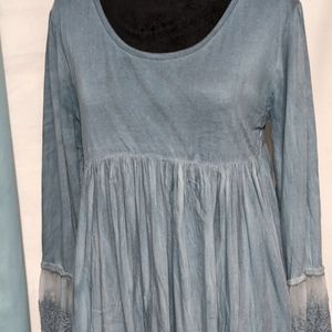 Empire Waist Top with Lace